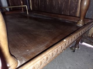 Carrito camarera antiguo . de madera