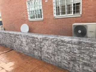 Pavimento impreso imitación piedra