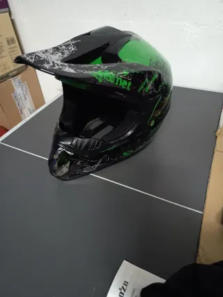 Casco Integral MTB Negro y Verde
