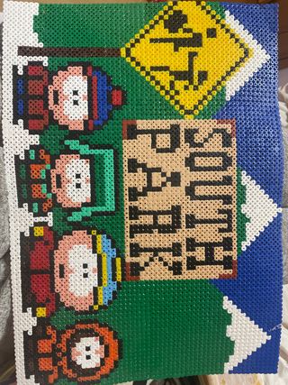 Póster Hama Beads South Park Hecho a Mano (