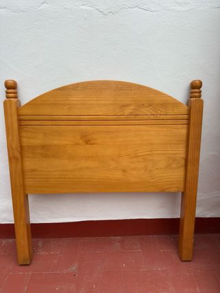 Cabezal cama madera 90