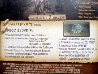 DVD VIDEO El SEÑOR de los ANILLOS
