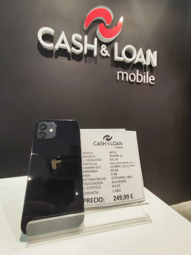 iPhone 12 64GB Negro - 1 Año Garantía