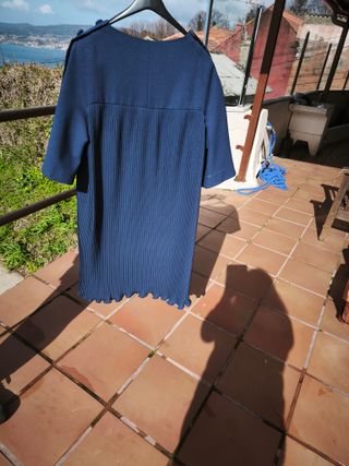 Vestido fiesta azul talla 44