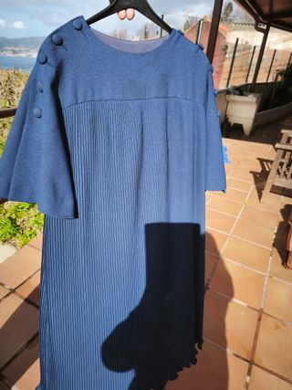 Vestido fiesta azul talla 44