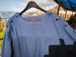 Vestido fiesta azul talla 44