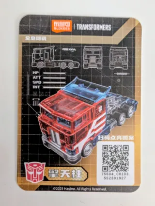 Blokees C01 Optimus Prime Traslucido