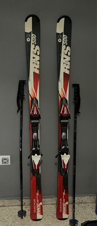 Esquís Quechua NRS500 con Bastones