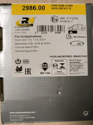 Pastillas de Freno Roadhouse RH