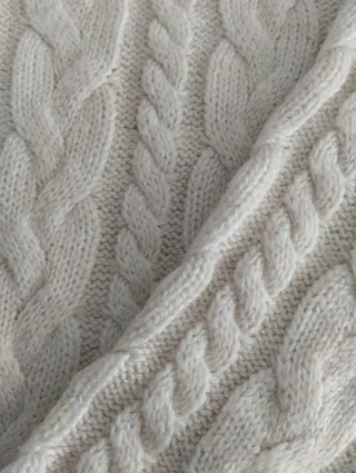 Jersey H&M Beige Manga 3/4 Talla S