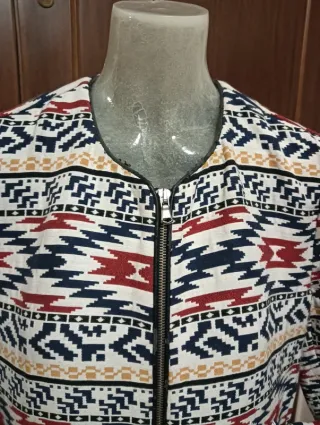 Giacca Zara etnica con zip tg S