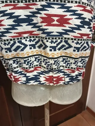 Giacca Zara etnica con zip tg S