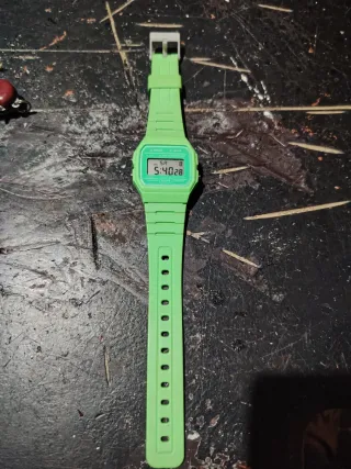 Reloj Casio F-91W Verde