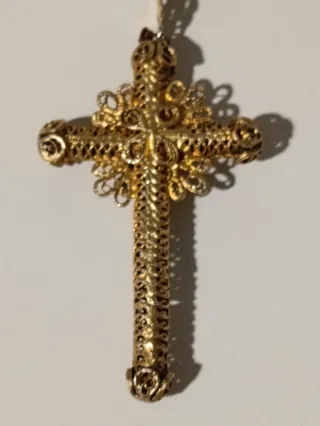 Rosario antiguo filigrana y nácar, principios S.XX