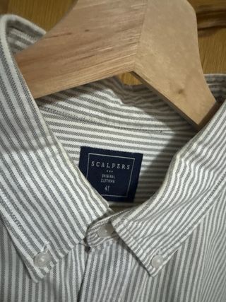 Camisa Scalpers rayas verdes talla 41