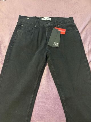Pantalones vaqueros FSBN negros talla M