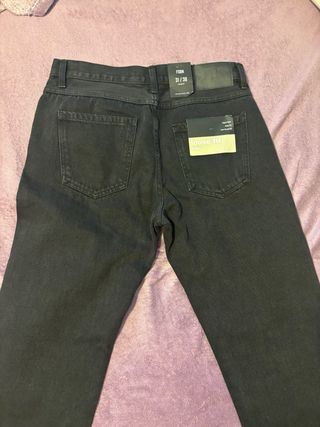 Pantalones vaqueros FSBN negros talla M