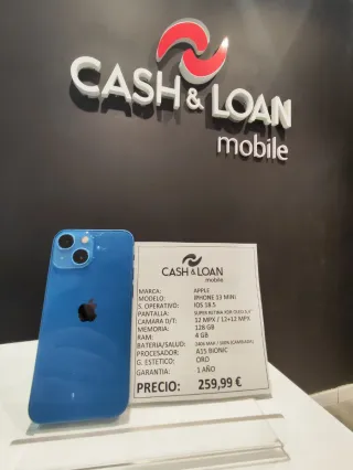 iPhone 13 mini 128GB Blu Batteria