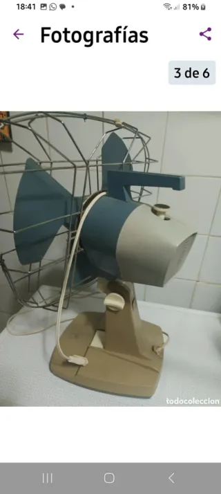 Ventilador Taurus Antiguo Años 60