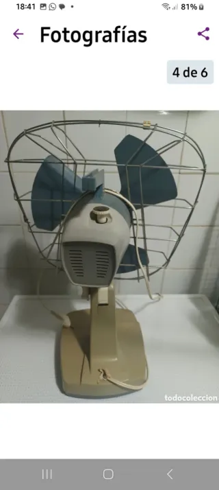 Ventilador Taurus Antiguo Años 60