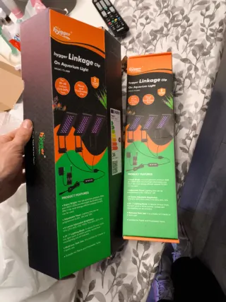 Luz LED Hygger para acuario 36W  son dos unidades