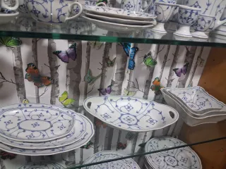 Antigua vajilla alemana porcelana azul y blanco