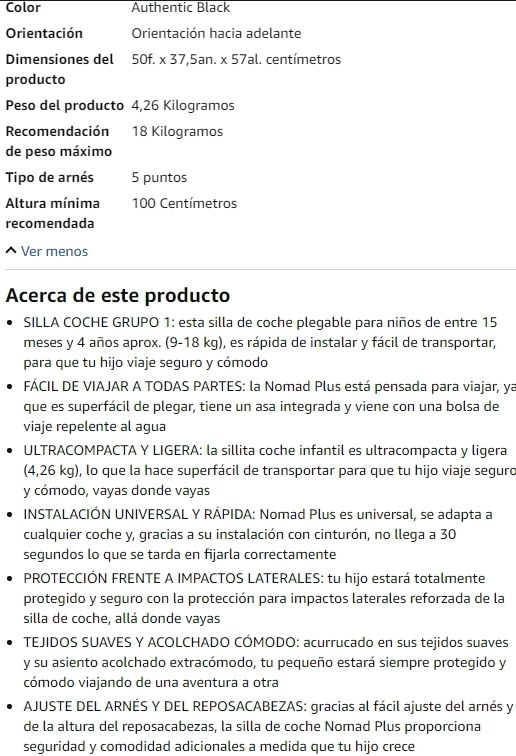Maxi-Cosi Nomad Plus, seggiolino auto pieghevole portatile