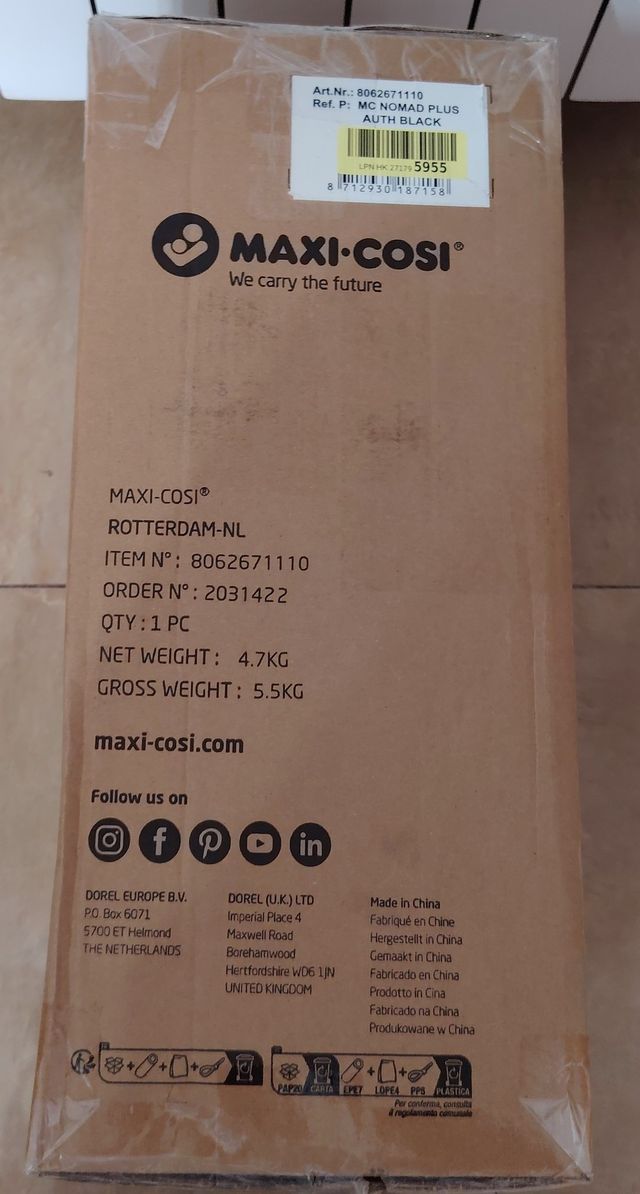 Maxi-Cosi Nomad Plus, seggiolino auto pieghevole portatile