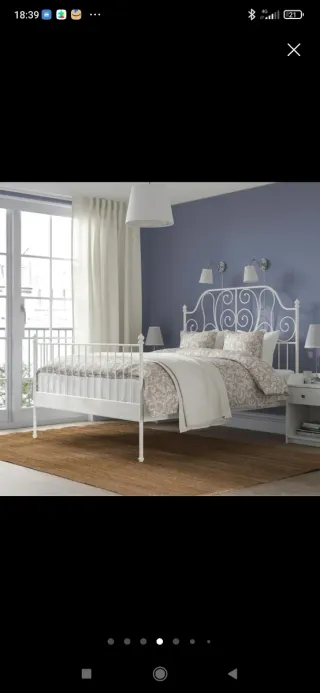 Cama Ikea 140x200 con colchón