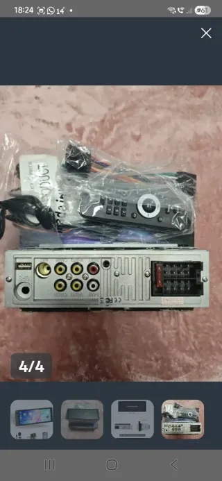 Radio Coche 1 DIN CarPlay Android Auto