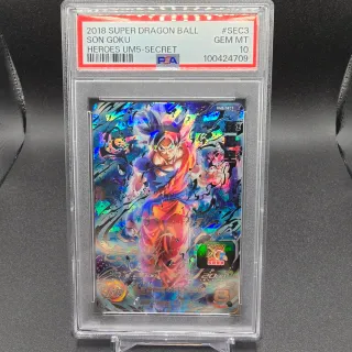 PSA 10 SON GOKU UM5-SEC3 DRAGON BALL HEROES JAP