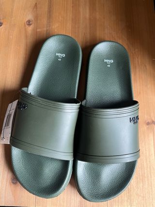 Chanclas Mango Man Verde Talla 42