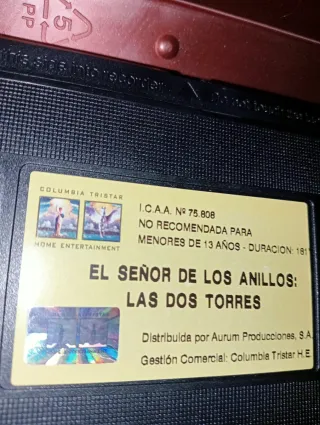 VHS El Señor de los Anillos: Las Dos Torres