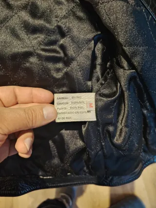 Chaqueta Cuero Ovina Negra Hernán Piel