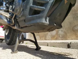 Suzuki V-Strom Adventure Moto Negra/Plata