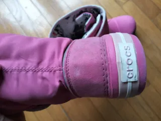 Stivali Crocs bambina rosa. Taglia 34-35