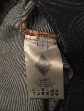 Camicia denim Amish uomo