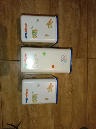 Set 3 Cajas Metálicas Milupa