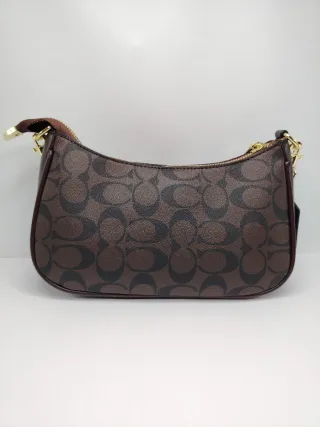 Bolso Marrón con cadena Dorada