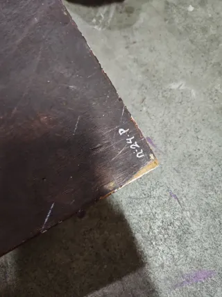 Cuadro religioso antiguo marco dorado