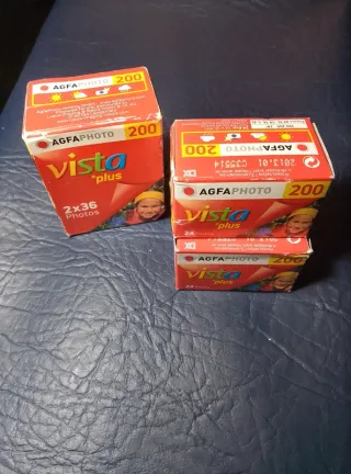 4 Agfa Vista plus 200 35mm 72+48exp