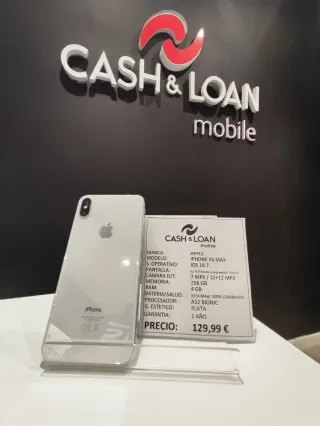 iPhone XS Max 256GB Plata 1 Año Garantía