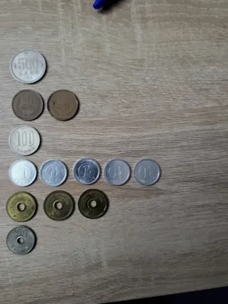 Lote de Monedas Japonesas Variadas