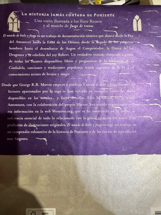 El mundo de hielo y Fuego Libro