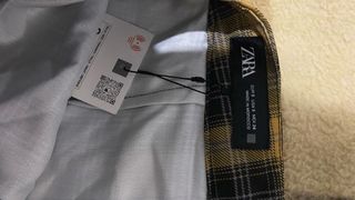 Falda con short a cuadros