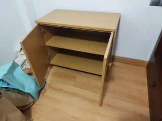 Mueble y Mueble TV madera maciza + mueble cómoda