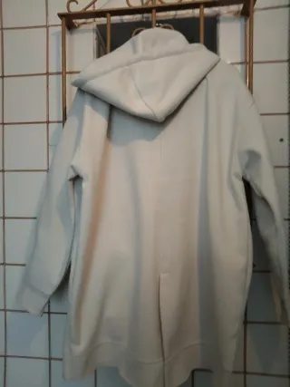 Sudadera abrigo mujer beige