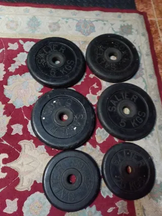 2.Mancuernas ajustables.57kg.salter