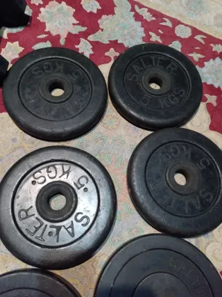 2.Mancuernas ajustables.57kg.salter