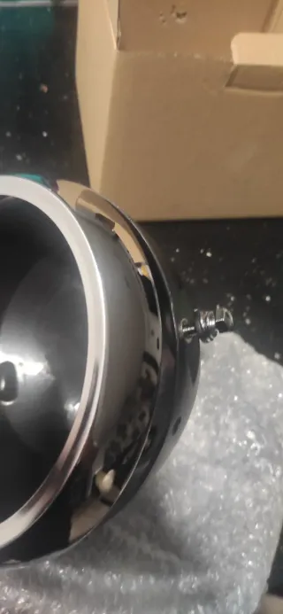 Carcasa Faro Moto Cromada 7"